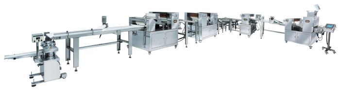 Automatische laag- en gevulde Paratha-productielijn LP-3001