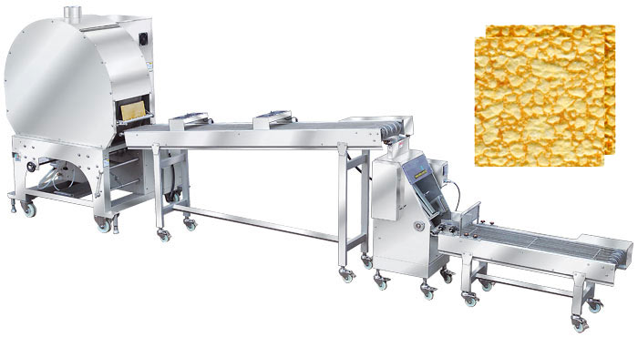 Macchina automatica per la produzione di fogli di pasta per involtini primavera e pasticceria Samosa serie SPR